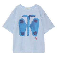 True Artist - Organic cotton butterfly T-shirt | Light blue