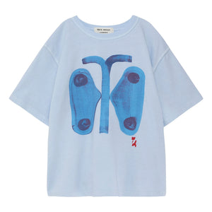 True Artist - Organic cotton butterfly T-shirt | Light blue