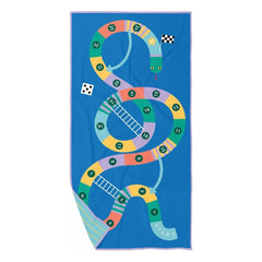 Quut - Echelle et Serpent microfiber beach towel | Blue