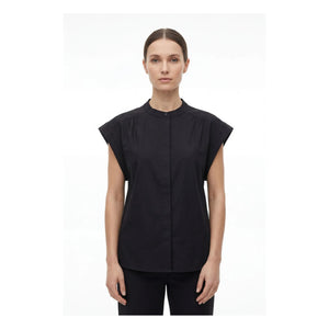 Hod - Amandine Baumwollbluse | Schwarz