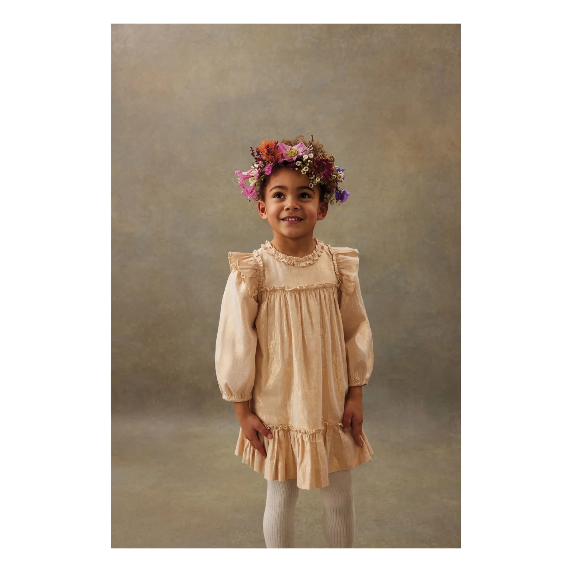 Louise Misha - Nolia Metallic Dress | Gold