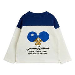 Mini Rodini - Organic Cotton Ping Pong Sweatshirt | White