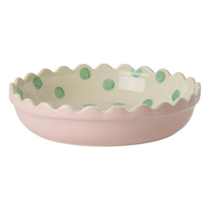 Rice - Tupfen-Steinguss-Tarteform | Rosa