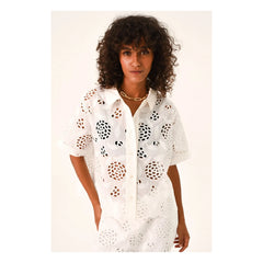 Sacrécoeur - Flavia Flower Hemd | Weiß
