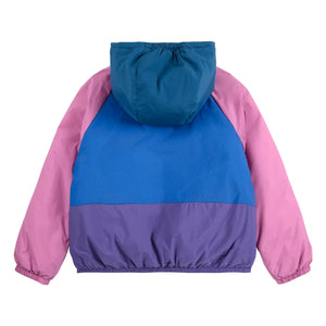 Bobo Choses – Wendbare wasserdichte Jacke mit Kleeblattmuster aus recycelten Fasern | Lila