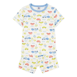 Petit Bateau - Kısa Pijama Arabası | Beyaz