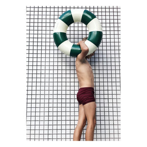 Petites Pommes - Olivia Inflatable Swim Ring | Dark Green