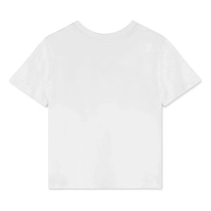 Fliink - Sommer Zebra Organik Pamuklu Tişört | Beyaz