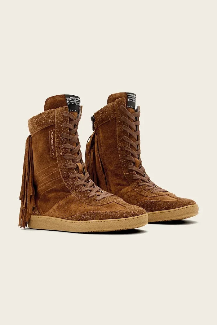 AllSaints Louise Fringe Ht Süet Ayakkabılar