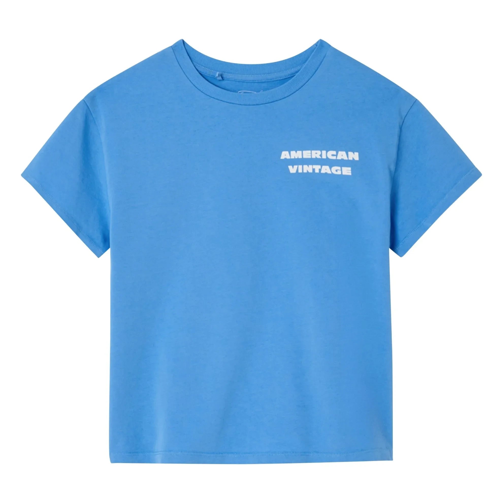 American Vintage - Fizvalley Chewing Gum T-Shirt | Blue