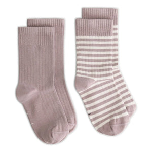 Gray Label - 2 Çift Organik Pamuklu Çorap Seti | Mürdüm