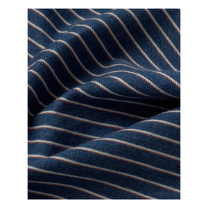 Thinking Mu - Luisa Striped Organic Cotton Shorts | Gray Blue