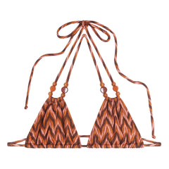 Icone - Brigitte Chevron Bikinioberteil | Pfirsich