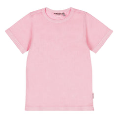 Tumble N'Dry – Geprägtes T-Shirt aus leuchtender Bio-Baumwolle | Rosa