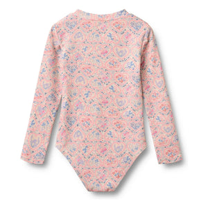 Wheat - Margot Fleuri Recycled Fiber UV Protection Swimsuit | Light Pink