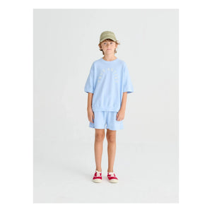 True Artist - Kurzarm-Sweatshirt Nr. 12 Bio-Baumwolle | Hellblau