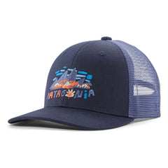 Patagonia - Organik pamuklu Trucker şapka | Mavi