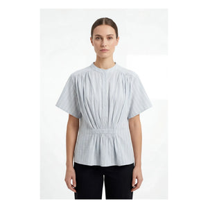 BELLEPIECE - Gestreifte Bluse Patrizia Cotton | Hellblau