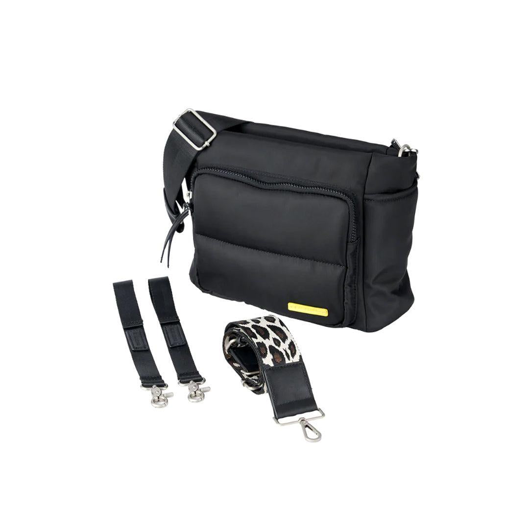 Bababing Joey Cross Body Changing Bag/ Stroller Organiser - Black-Changing Bags-Black- | Natural Baby Shower