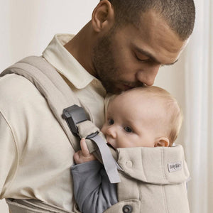 BabyBjorn Harmony Woven Melange - Light Beige-Baby Carriers-Light Beige-One Size | Natural Baby Shower