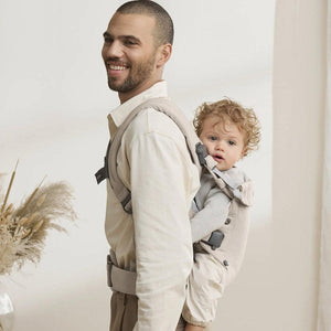 BabyBjorn Harmony Woven Melange - Light Beige-Baby Carriers-Light Beige-One Size | Natural Baby Shower