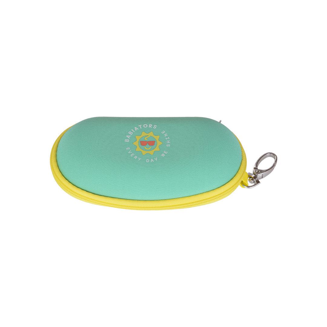 Babiators Travel Case - Aqua with Yellow Trim-Sunglasses Accessories-Aqua & Yellow- | Natural Baby Shower
