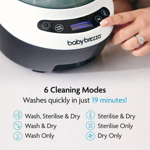 Baby Brezza Bottle Washer Pro - Black & White-Bottle Cleaners-Black & White- | Natural Baby Shower
