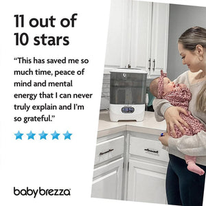 Baby Brezza Steriliser Dryer Advanced - Black & White-Sterilisers-Black & White- | Natural Baby Shower