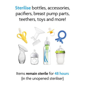 Baby Brezza Steriliser Dryer Advanced - Black & White-Sterilisers-Black & White- | Natural Baby Shower