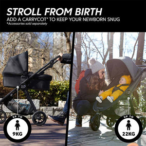 Baby Jogger City Mini GT2 Stroller - Opulent Black-Strollers-Opulent Black- | Natural Baby Shower