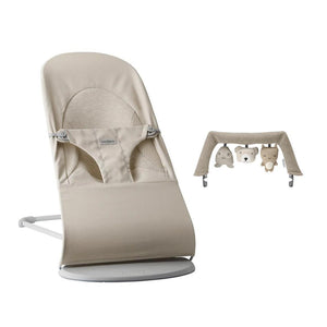 BabyBjörn Balance Soft Tri Fabric - Light Beige-Baby Bouncers-Soft Friends Sand- | Natural Baby Shower