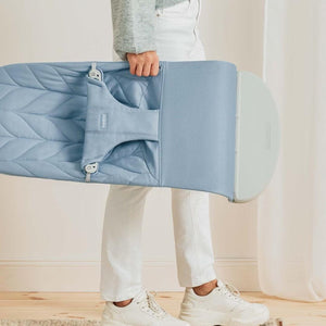 BabyBjörn Bliss Woven Petal Quilt Baby Bouncer - Blue-Baby Bouncers-Blue- | Natural Baby Shower