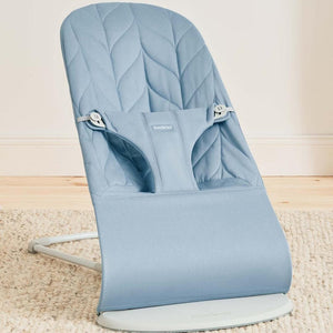 BabyBjörn Bliss Woven Petal Quilt Baby Bouncer - Blue-Baby Bouncers-Blue- | Natural Baby Shower