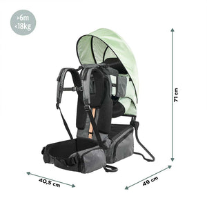 Babymoov Moov & Hike Baby Carrier - Sage Green-Baby Carriers-Sage Green- | Natural Baby Shower