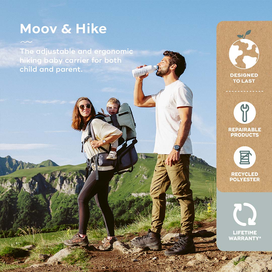 Babymoov Moov & Hike Baby Carrier - Sage Green-Baby Carriers-Sage Green- | Natural Baby Shower