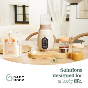 Babymoov NutriSmart+ 4 in 1 Bottle Warmer & Steriliser - with 12v Travel Adaptor - Mineral Beige-Bottle Warmers-Mineral Beige-Each | Natural Baby Shower