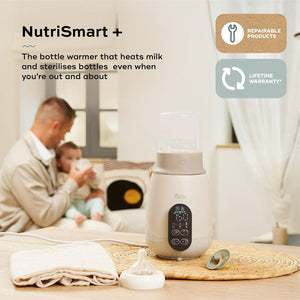 Babymoov NutriSmart+ 4 in 1 Bottle Warmer & Steriliser - with 12v Travel Adaptor - Mineral Beige-Bottle Warmers-Mineral Beige-Each | Natural Baby Shower