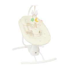 Badabulle Lateral Swing With Remote - Cream-Baby Bouncers-Cream- | Natural Baby Shower
