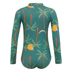 Pepita & Me - Parasoleil Palm Anti-UV Swimsuit | Green