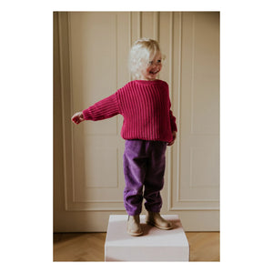 Yuki - Organik Pamuk Kalın Kazak | Fuşya