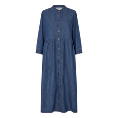 Lollys Laundry - Aliya Denim Pamuk Elbise | Lacivert