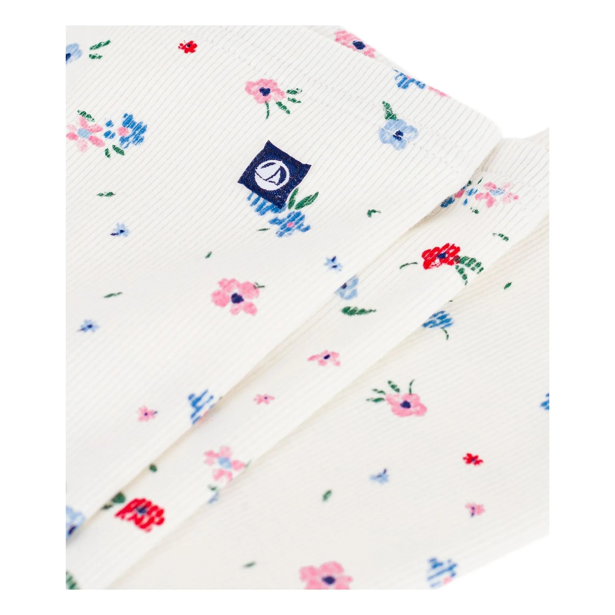 Petit Bateau - Blumen-Leggings | Weiß