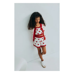 the new society - Maqui Hearts Jacquard-Top | Weiß