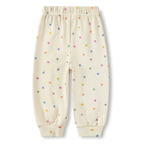 Molo – Simeon Jogger Hearts Bio-Baumwolle | Ecru