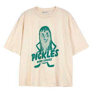 Bobo Choses - Mr Pickles Bio-Baumwoll-T-Shirt | Creme