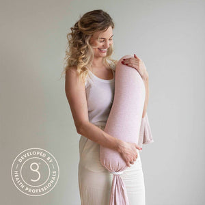 bbhugme Nursing Pillow - Pink Melange-Nursing Pillows-Pink Melange- | Natural Baby Shower