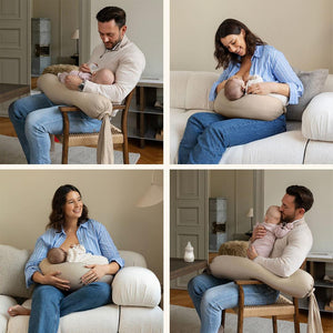 bbhugme Nursing Pillow - Seashell Beige-Nursing Pillows-Seashell Beige- | Natural Baby Shower