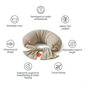 bbhugme Nursing Pillow - Seashell Beige-Nursing Pillows-Seashell Beige- | Natural Baby Shower