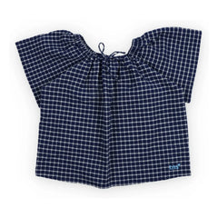 the new society - Blouse Jasmine Kareli | Koyu Mavi