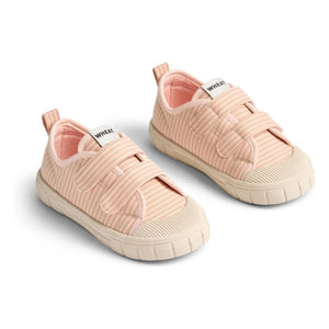 Wheat - Bobbie Striped Sneakers | Powder Pink